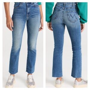 NEW MOTHER The Hustler Ankle Fray Jeans Healing Jar 33 NWOT